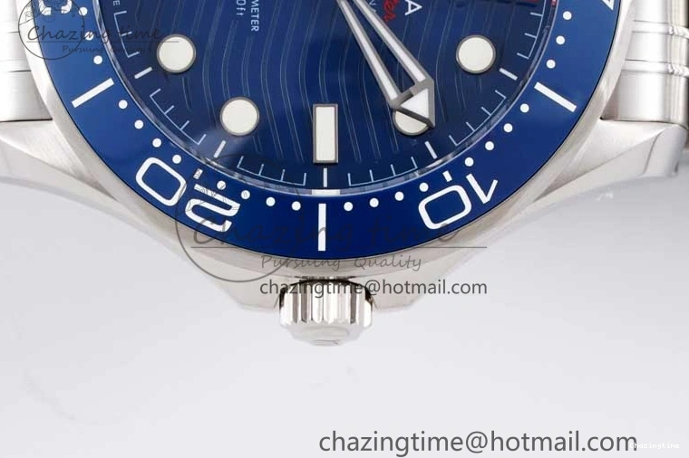 0210 Seamaster Diver 300M SS Blue Ceramic Bezel JVSF 1:1 Best Edition Blue Dial on SS Bracelet A SportInspired 7792